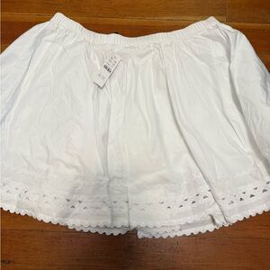 J. Crew White Skirt